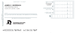 Personal Deposit Ticket (HD101) - Original only - with 
