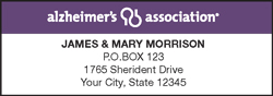 Alzheimer's Association® Address Labels