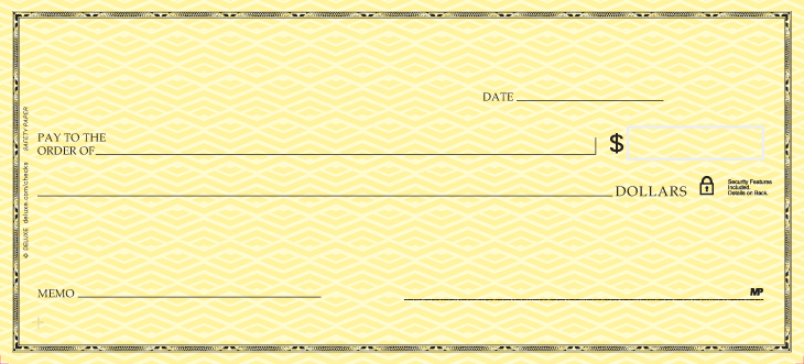 Safety Paper Yellow Check