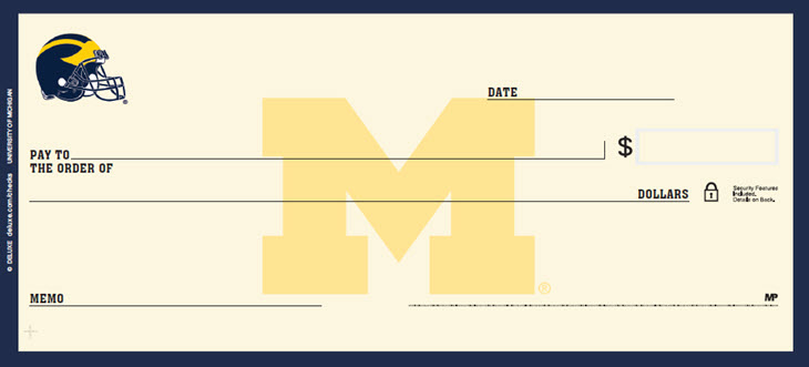 University of Michigan Checks | Deluxe Checks