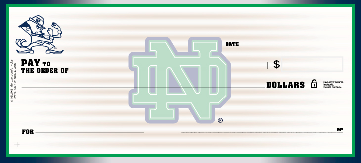 University of Notre Dame Check